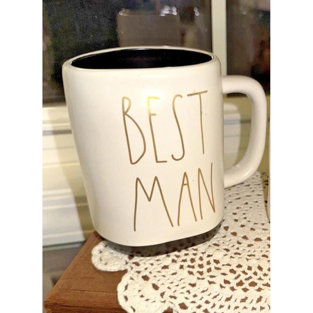 Rae Dunn  Best man Ceramic Coffee Mug; wedding party gifts